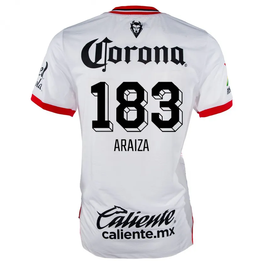 Danxen Herren Daniel Araiza #183 Weiß Rot Auswärtstrikot Trikot 2024/25 T-Shirt
