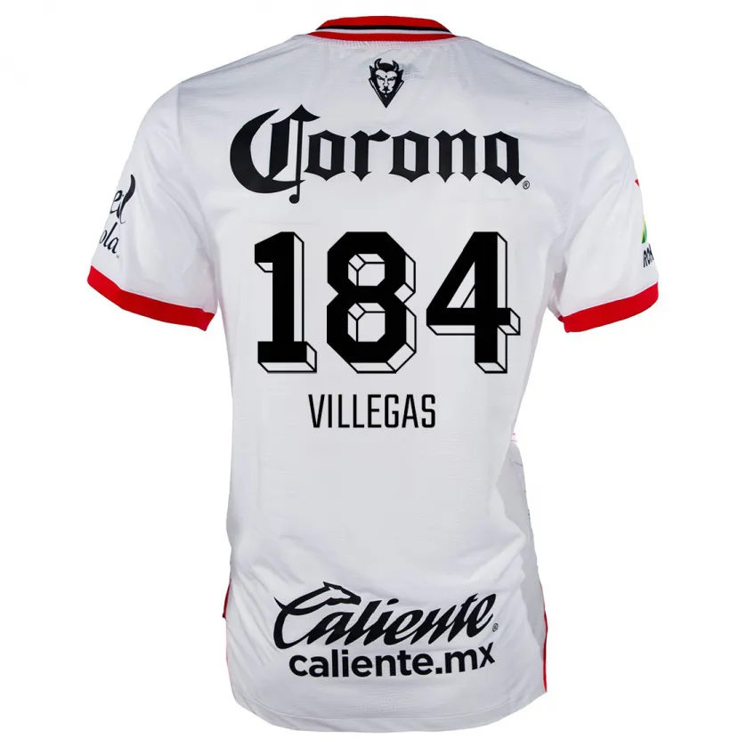 Danxen Herren Abraham Villegas #184 Weiß Rot Auswärtstrikot Trikot 2024/25 T-Shirt