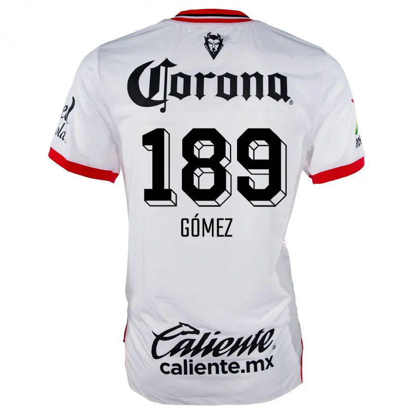 Danxen Herren Enrique Gómez #189 Weiß Rot Auswärtstrikot Trikot 2024/25 T-Shirt