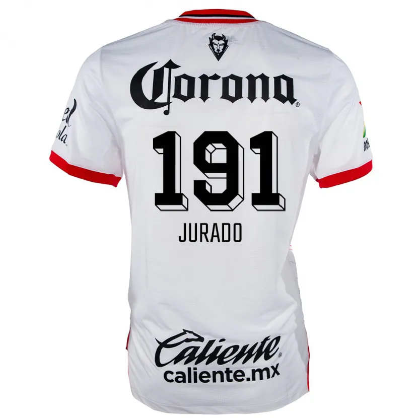 Danxen Herren Pablo Jurado #191 Weiß Rot Auswärtstrikot Trikot 2024/25 T-Shirt