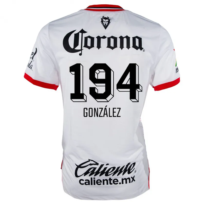 Danxen Herren Cristopher González #194 Weiß Rot Auswärtstrikot Trikot 2024/25 T-Shirt