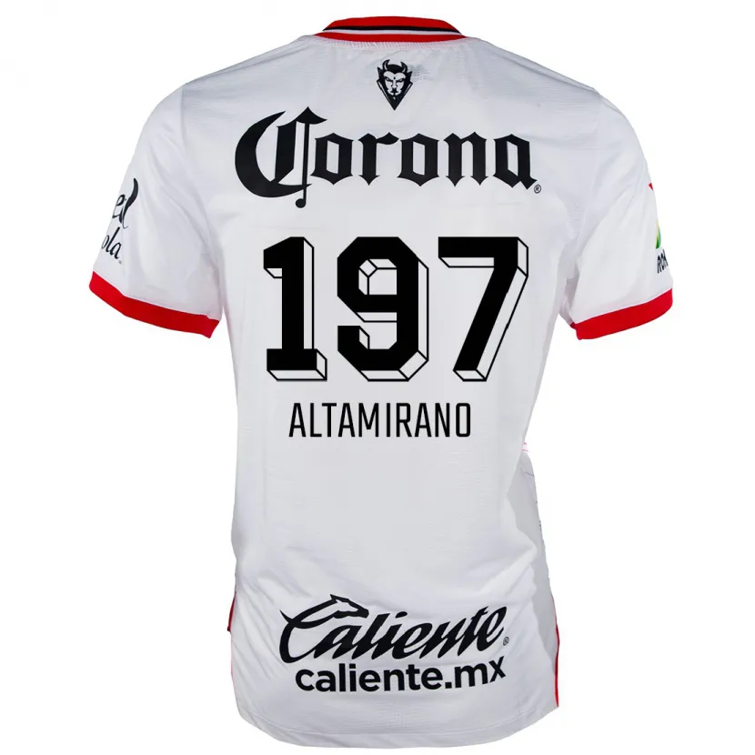Danxen Herren Óscar Altamirano #197 Weiß Rot Auswärtstrikot Trikot 2024/25 T-Shirt