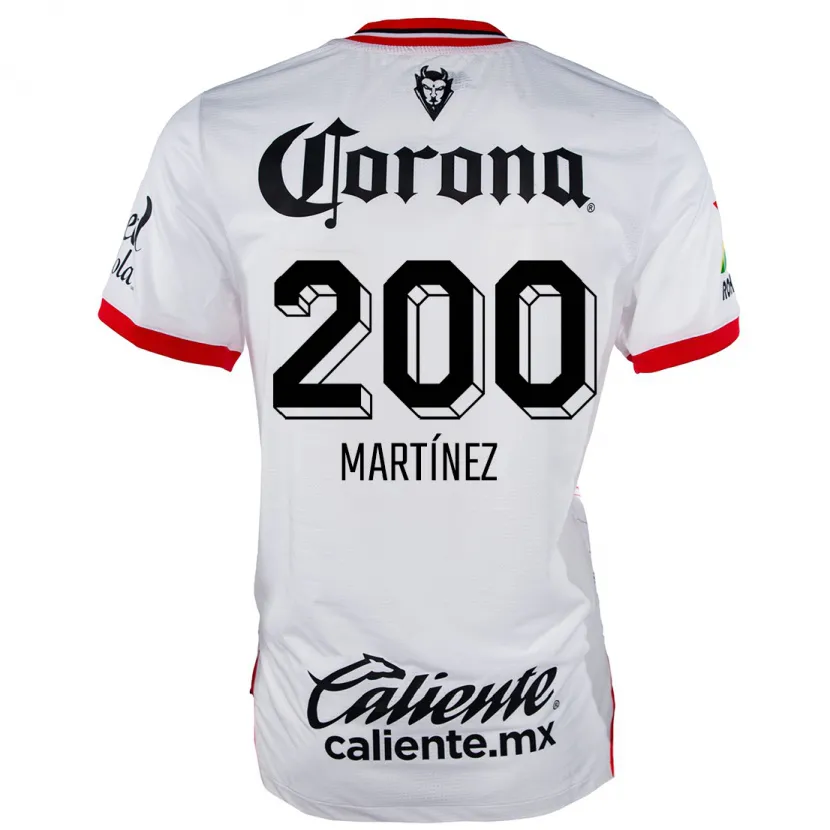Danxen Herren Edgar Martínez #200 Weiß Rot Auswärtstrikot Trikot 2024/25 T-Shirt