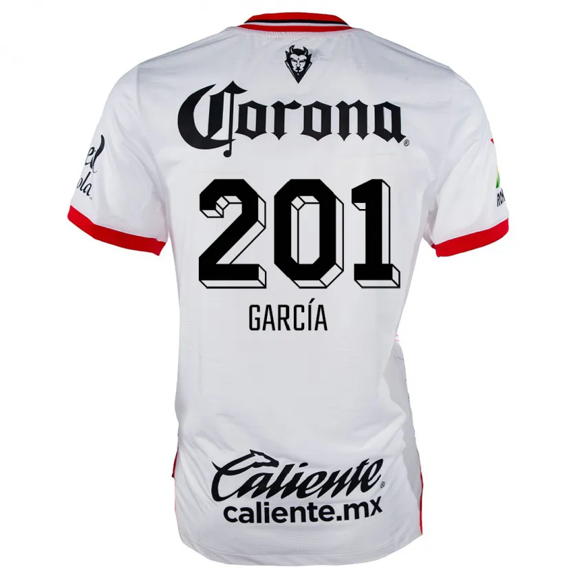 Danxen Herren Eros García #201 Weiß Rot Auswärtstrikot Trikot 2024/25 T-Shirt