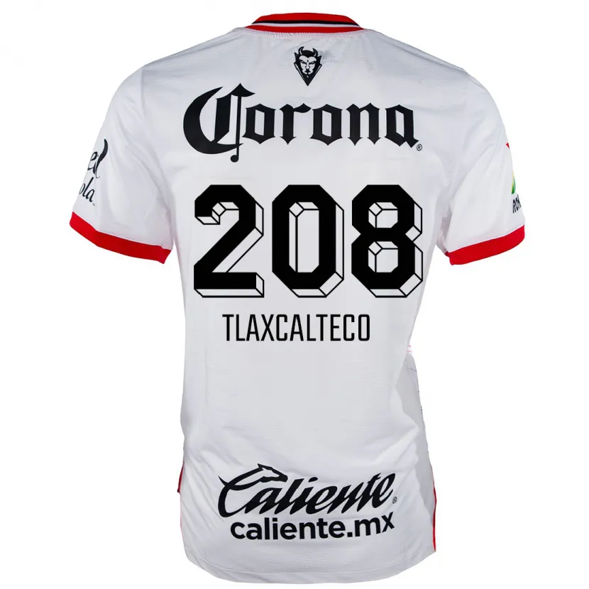 Danxen Herren Sait Tlaxcalteco #208 Weiß Rot Auswärtstrikot Trikot 2024/25 T-Shirt