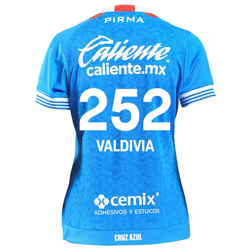 Danxen Damen Christian Valdivia #252 Himmelblau Heimtrikot Trikot 2024/25 T-Shirt