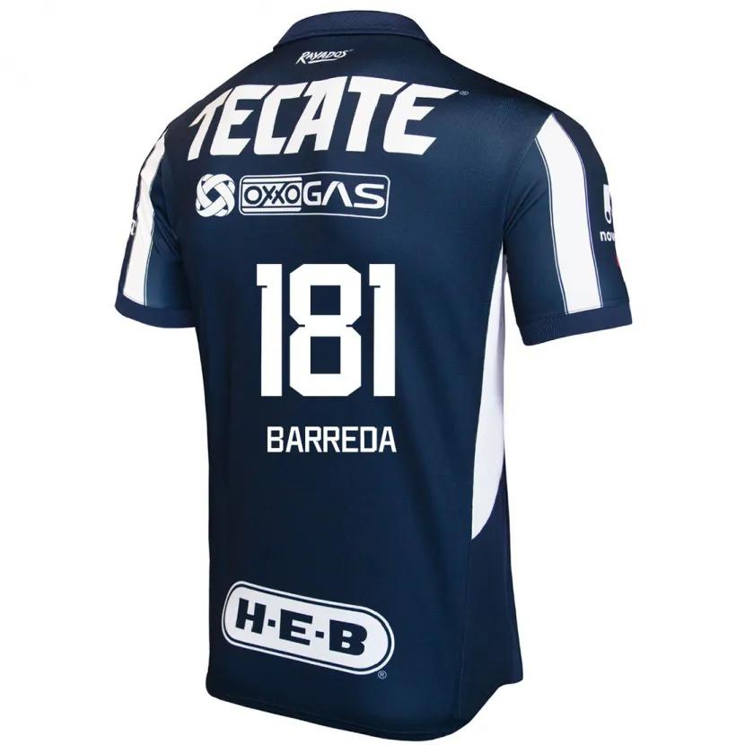 Danxen Damen Dimas Barreda #181 Blau Rot Weiß Heimtrikot Trikot 2024/25 T-Shirt