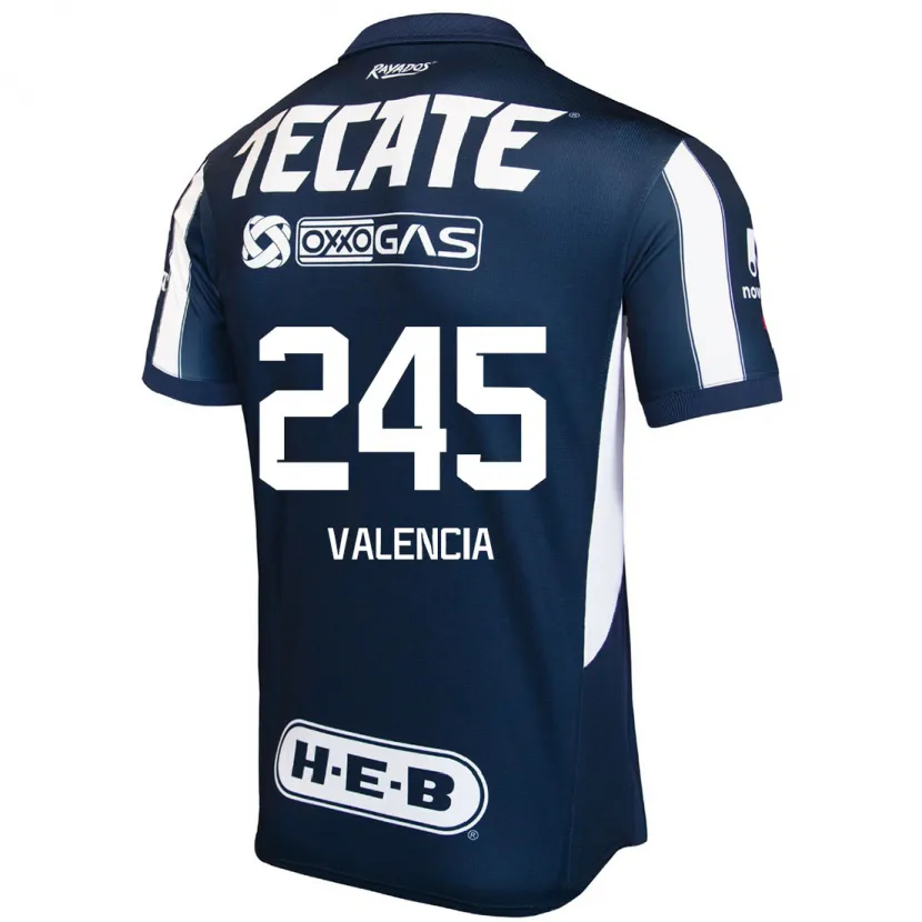 Danxen Damen Cristian Valencia #245 Blau Rot Weiß Heimtrikot Trikot 2024/25 T-Shirt