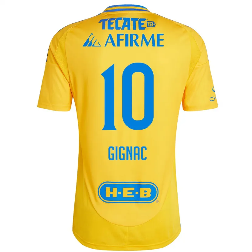 Danxen Damen André-Pierre Gignac #10 Goldgelb Heimtrikot Trikot 2024/25 T-Shirt