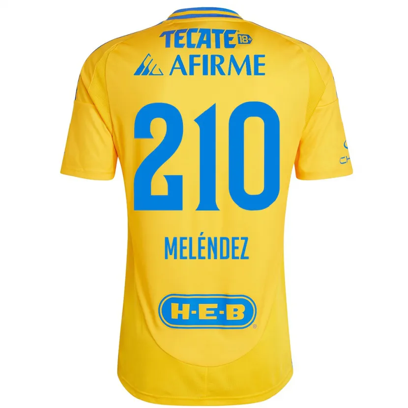 Danxen Damen Marcelo Meléndez #210 Goldgelb Heimtrikot Trikot 2024/25 T-Shirt