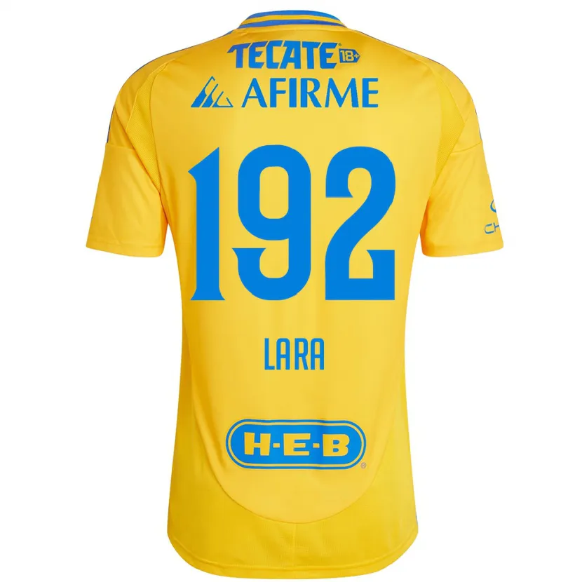 Danxen Damen Miguel Lara #192 Goldgelb Heimtrikot Trikot 2024/25 T-Shirt