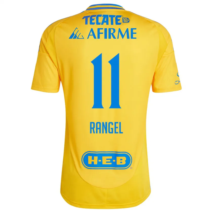 Danxen Damen Nayeli Rangel #11 Goldgelb Heimtrikot Trikot 2024/25 T-Shirt