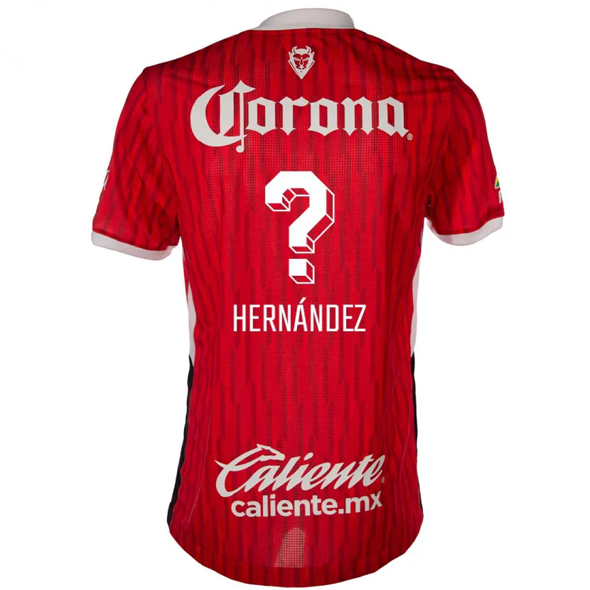 Danxen Damen Francisco Hernández #0 Rot-Weiss Heimtrikot Trikot 2024/25 T-Shirt