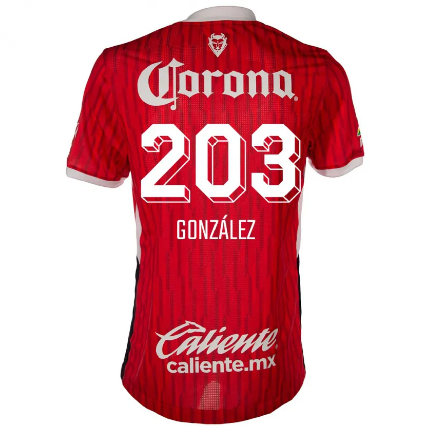 Danxen Damen Luis González #203 Rot-Weiss Heimtrikot Trikot 2024/25 T-Shirt