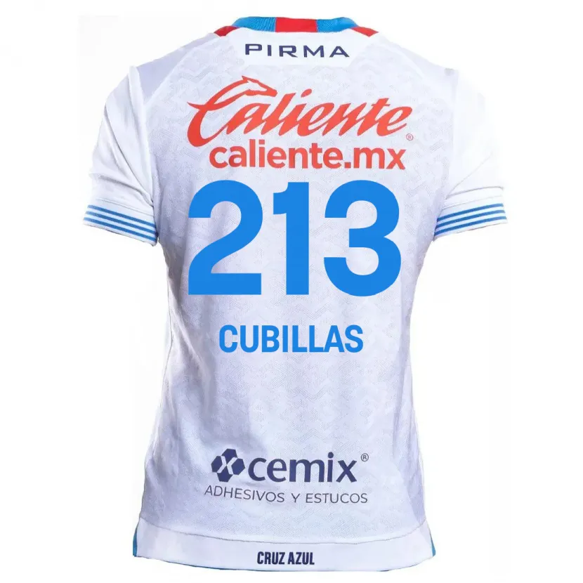 Danxen Damen Andre Cubillas #213 Weiß Blau Auswärtstrikot Trikot 2024/25 T-Shirt