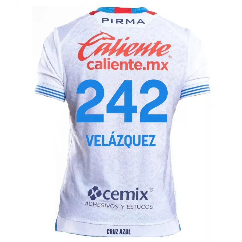 Danxen Damen Karol Velázquez #242 Weiß Blau Auswärtstrikot Trikot 2024/25 T-Shirt