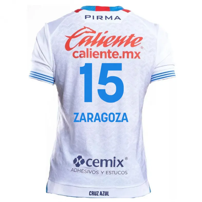 Danxen Damen Nancy Zaragoza #15 Weiß Blau Auswärtstrikot Trikot 2024/25 T-Shirt