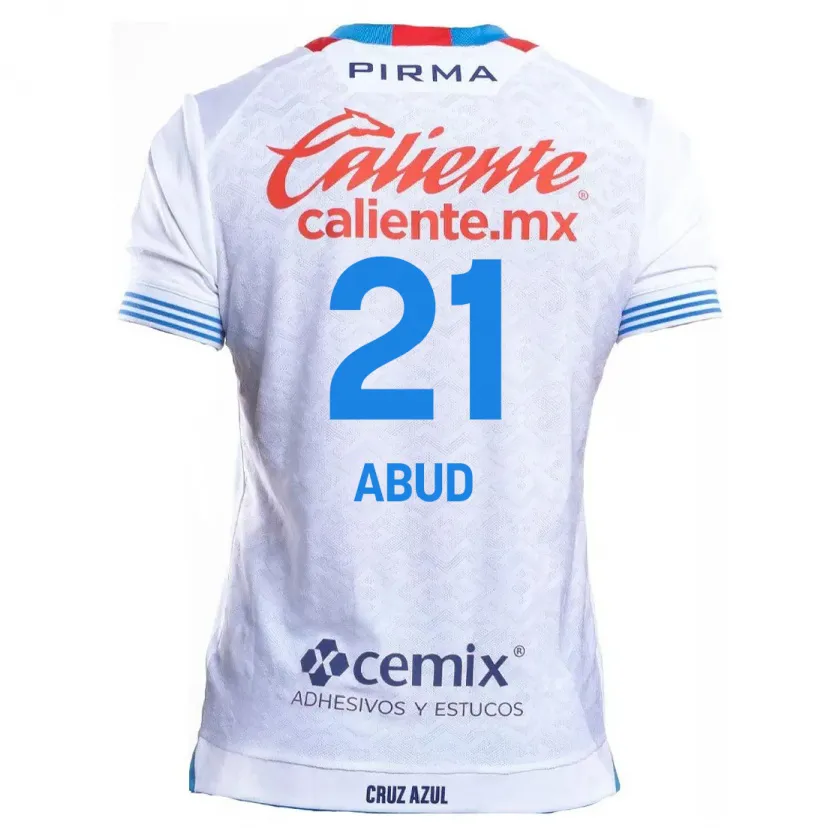 Danxen Damen Karime Abud #21 Weiß Blau Auswärtstrikot Trikot 2024/25 T-Shirt