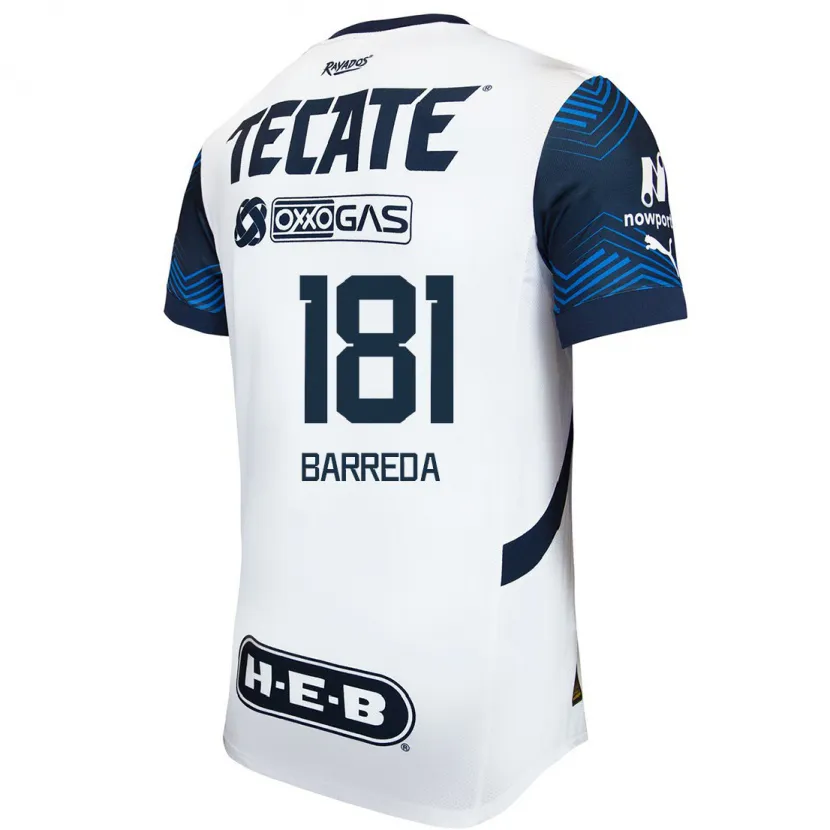 Danxen Damen Dimas Barreda #181 Weiß Blau Auswärtstrikot Trikot 2024/25 T-Shirt