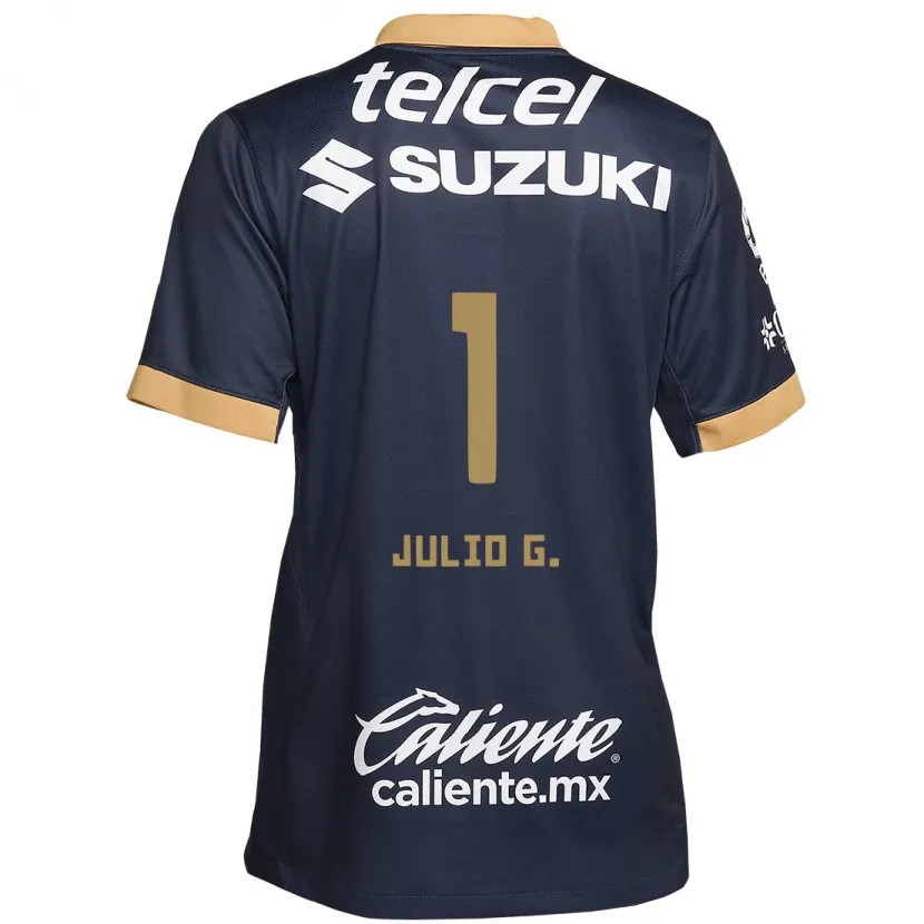 Danxen Damen Julio González #1 Obsidian Gold Weiß Auswärtstrikot Trikot 2024/25 T-Shirt