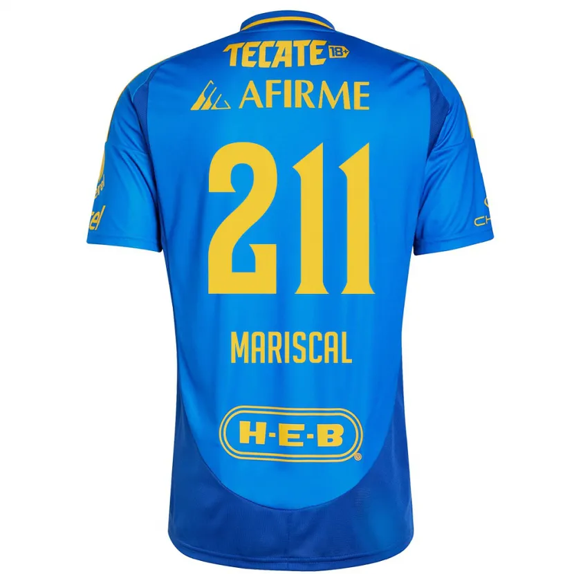 Danxen Damen Kevin Mariscal #211 Blau Gelb Auswärtstrikot Trikot 2024/25 T-Shirt