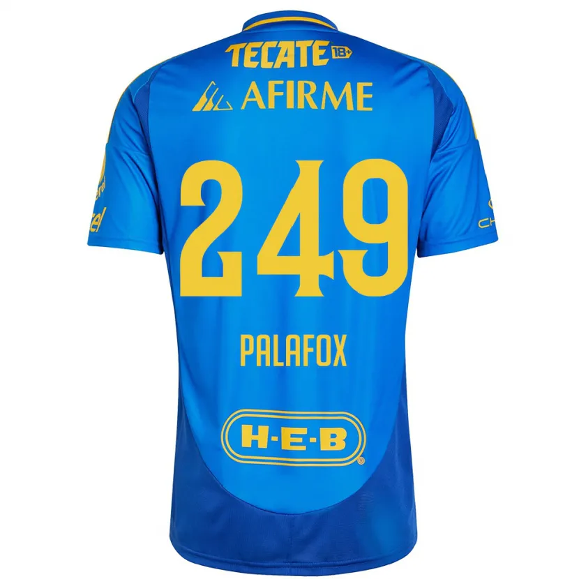 Danxen Damen José Palafox #249 Blau Gelb Auswärtstrikot Trikot 2024/25 T-Shirt