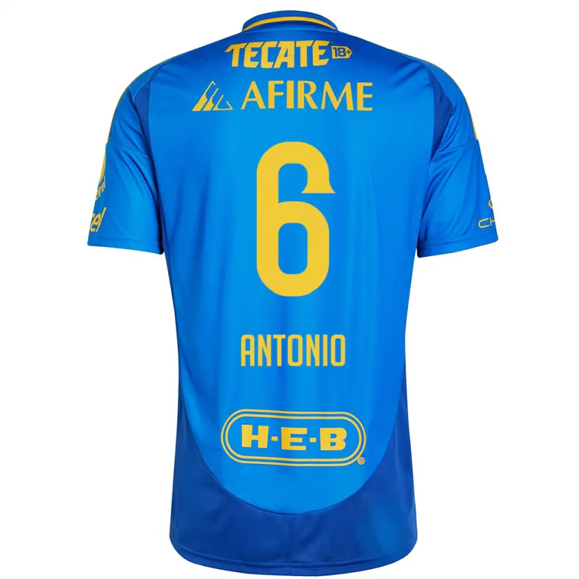 Danxen Damen Nancy Antonio #6 Blau Gelb Auswärtstrikot Trikot 2024/25 T-Shirt