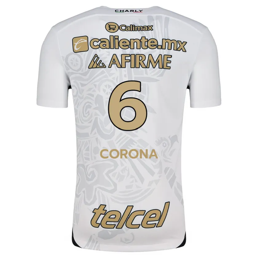 Danxen Damen Joe Corona #6 Weiß Schwarz Auswärtstrikot Trikot 2024/25 T-Shirt