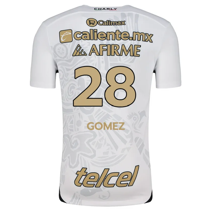 Danxen Damen Alejandro Gómez #28 Weiß Schwarz Auswärtstrikot Trikot 2024/25 T-Shirt