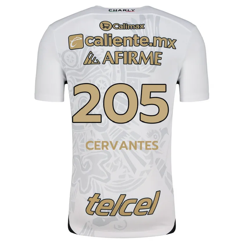 Danxen Damen Sebastián Cervantes #205 Weiß Schwarz Auswärtstrikot Trikot 2024/25 T-Shirt