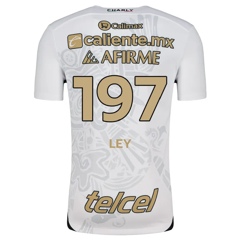 Danxen Damen Emanuel Ley #197 Weiß Schwarz Auswärtstrikot Trikot 2024/25 T-Shirt