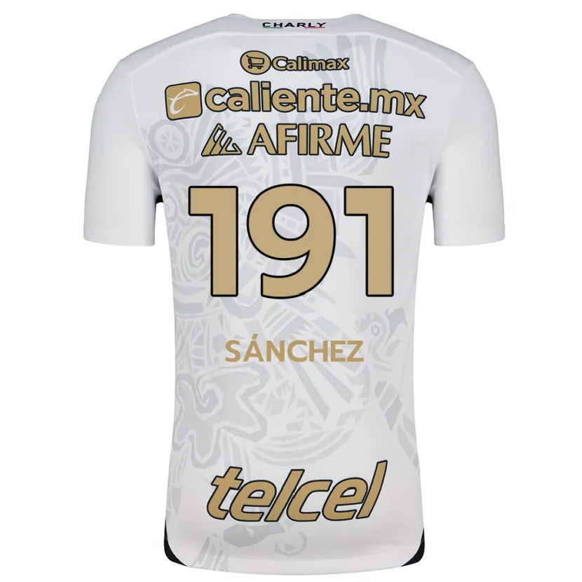 Danxen Damen Diego Sánchez #191 Weiß Schwarz Auswärtstrikot Trikot 2024/25 T-Shirt