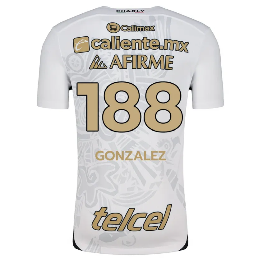 Danxen Damen Jorge González #188 Weiß Schwarz Auswärtstrikot Trikot 2024/25 T-Shirt