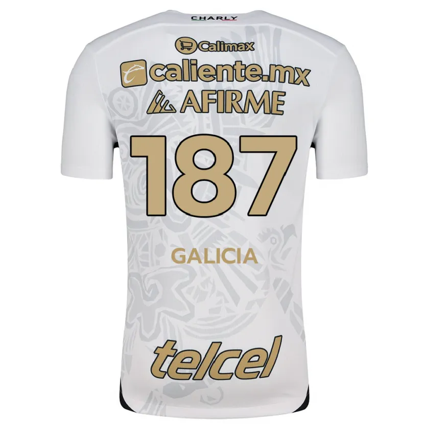Danxen Damen Carlos Galicia #187 Weiß Schwarz Auswärtstrikot Trikot 2024/25 T-Shirt