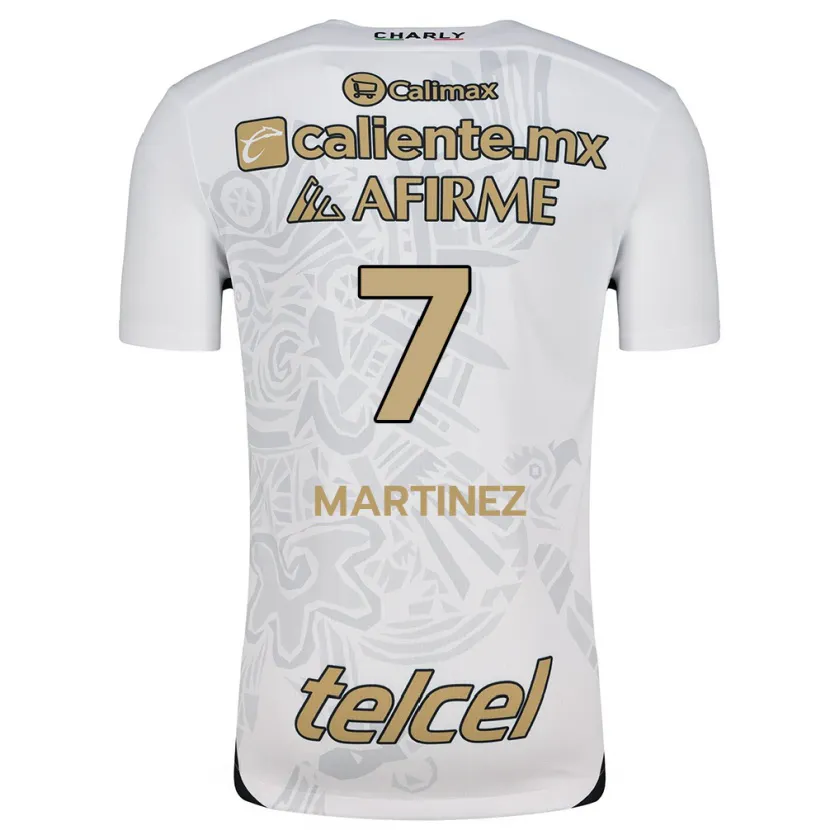 Danxen Damen Alejandro Martínez #7 Weiß Schwarz Auswärtstrikot Trikot 2024/25 T-Shirt