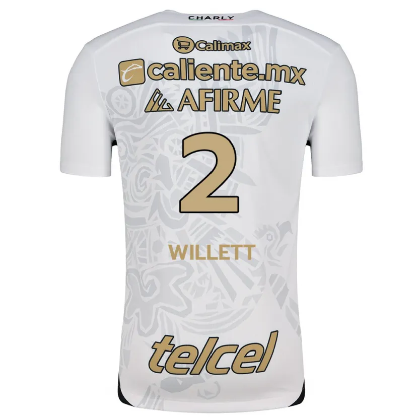 Danxen Damen Adyson Willett #2 Weiß Schwarz Auswärtstrikot Trikot 2024/25 T-Shirt