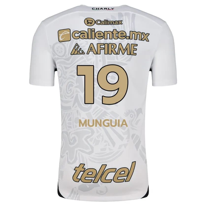 Danxen Damen Mariana Munguía #19 Weiß Schwarz Auswärtstrikot Trikot 2024/25 T-Shirt