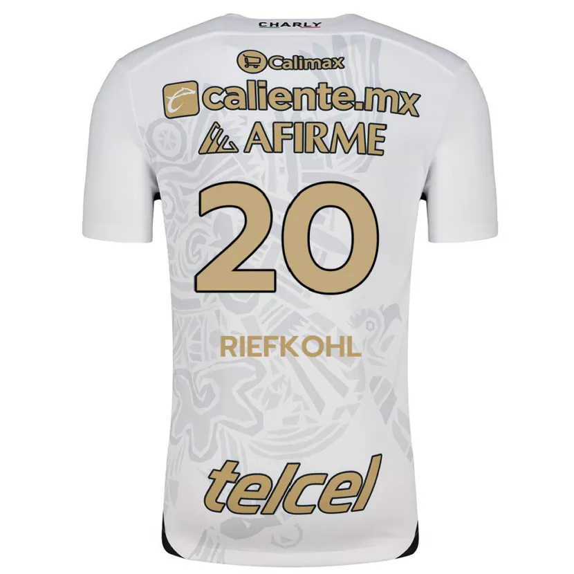 Danxen Damen Luciana Riefkohl #20 Weiß Schwarz Auswärtstrikot Trikot 2024/25 T-Shirt