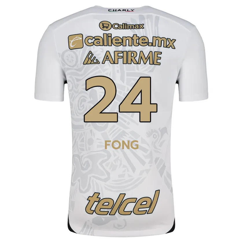 Danxen Damen Michel Fong #24 Weiß Schwarz Auswärtstrikot Trikot 2024/25 T-Shirt
