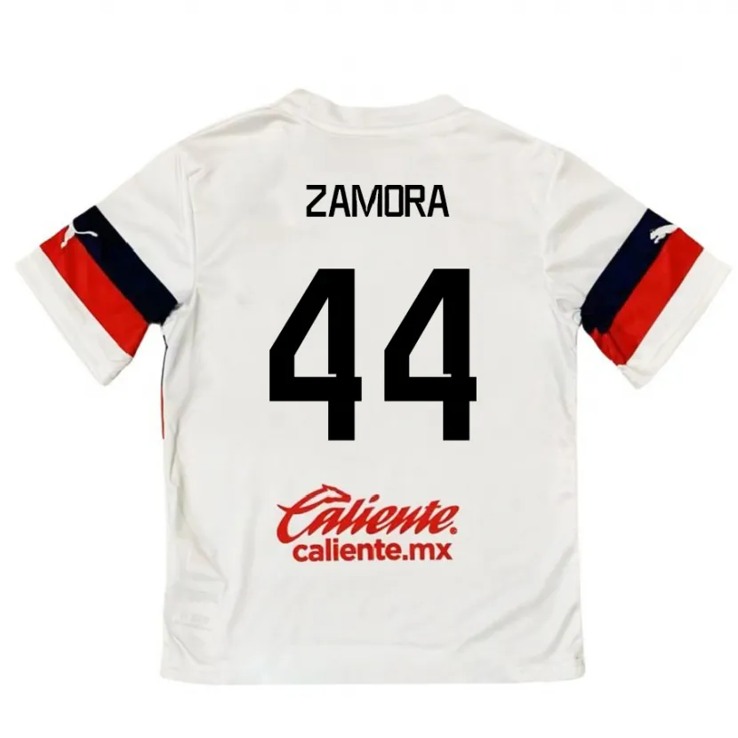 Danxen Damen Saúl Zamora #44 Weiß Rot Auswärtstrikot Trikot 2024/25 T-Shirt