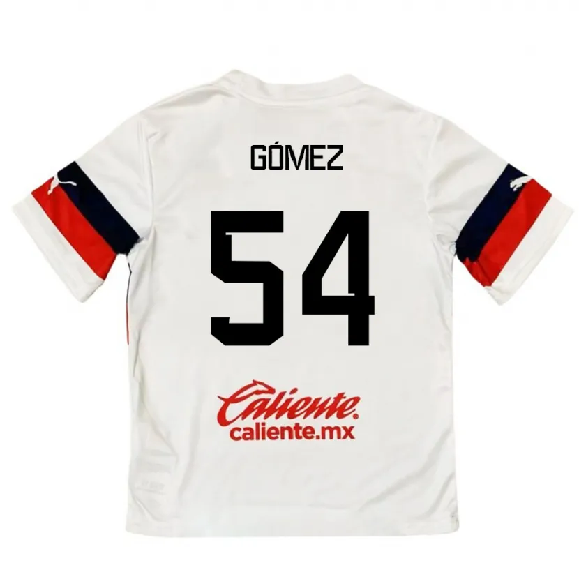 Danxen Damen Miguel Gómez #54 Weiß Rot Auswärtstrikot Trikot 2024/25 T-Shirt
