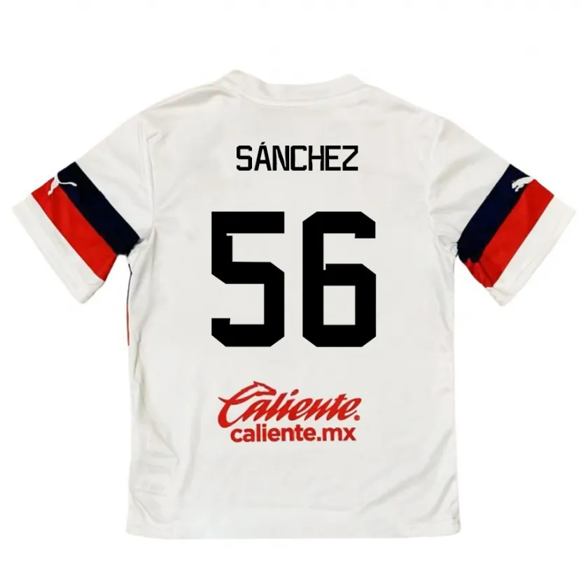 Danxen Damen Benjamín Sánchez #56 Weiß Rot Auswärtstrikot Trikot 2024/25 T-Shirt