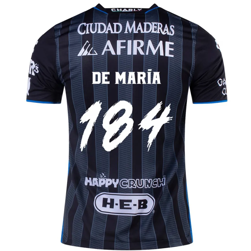 Danxen Damen Antonio De María Y Campos #184 Weiß Schwarz Auswärtstrikot Trikot 2024/25 T-Shirt