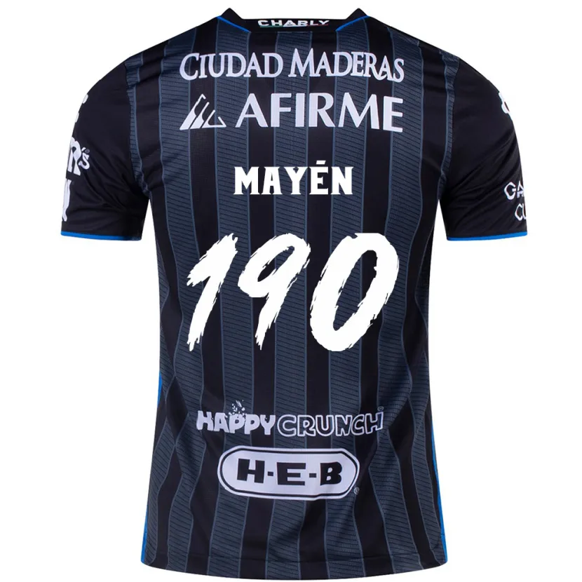 Danxen Damen Eduardo Mayén #190 Weiß Schwarz Auswärtstrikot Trikot 2024/25 T-Shirt