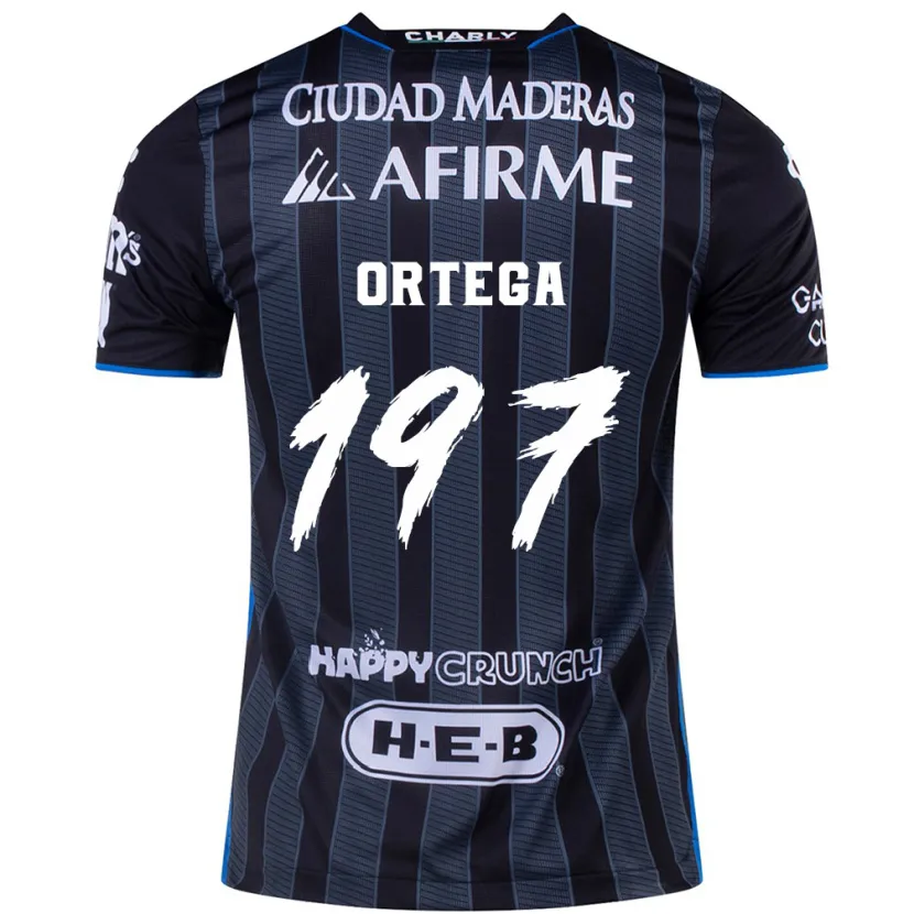 Danxen Damen Javier Ortega #197 Weiß Schwarz Auswärtstrikot Trikot 2024/25 T-Shirt