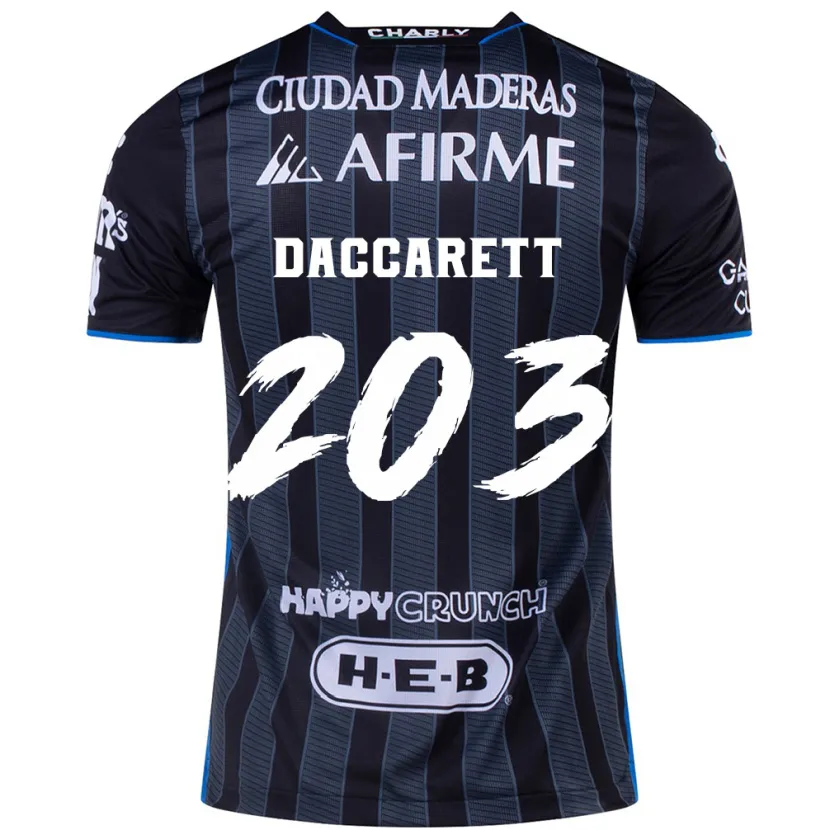 Danxen Damen Juan Daccarett #203 Weiß Schwarz Auswärtstrikot Trikot 2024/25 T-Shirt