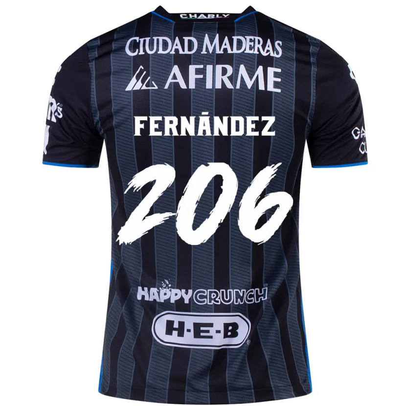 Danxen Damen Erik Fernández #206 Weiß Schwarz Auswärtstrikot Trikot 2024/25 T-Shirt