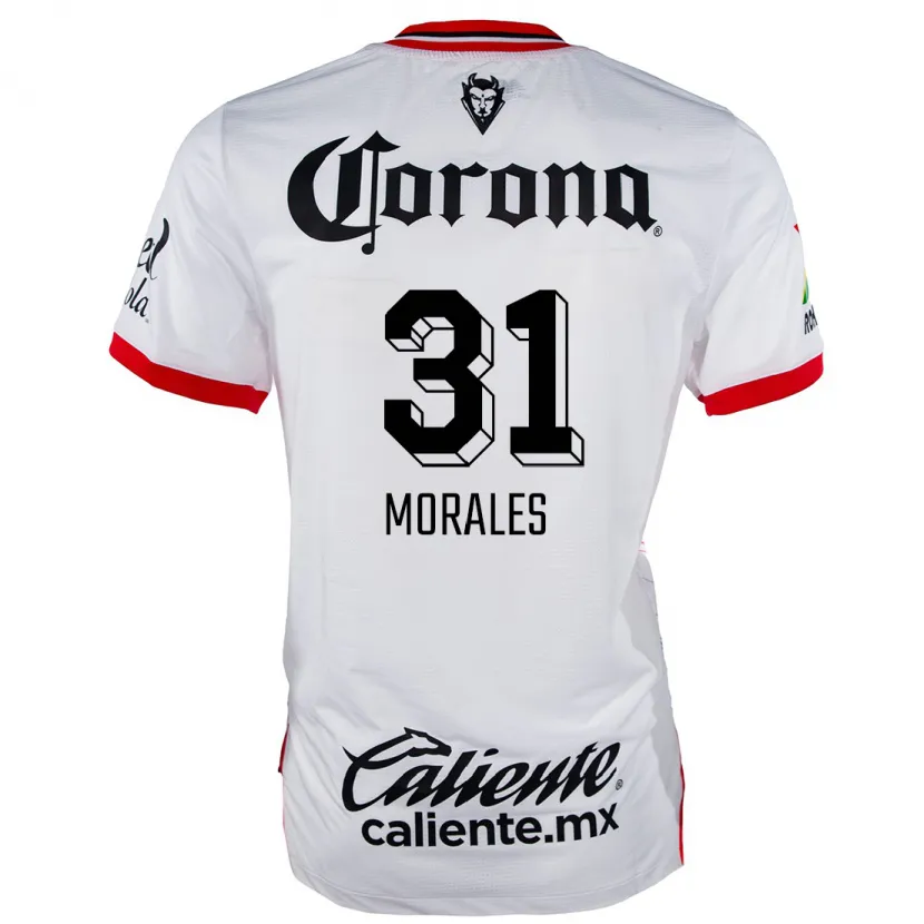 Danxen Damen Robert Morales #31 Weiß Rot Auswärtstrikot Trikot 2024/25 T-Shirt