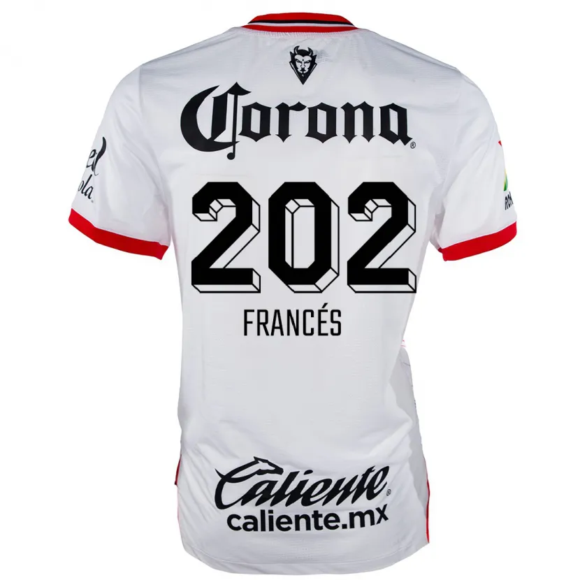 Danxen Damen Lenin Francés #202 Weiß Rot Auswärtstrikot Trikot 2024/25 T-Shirt