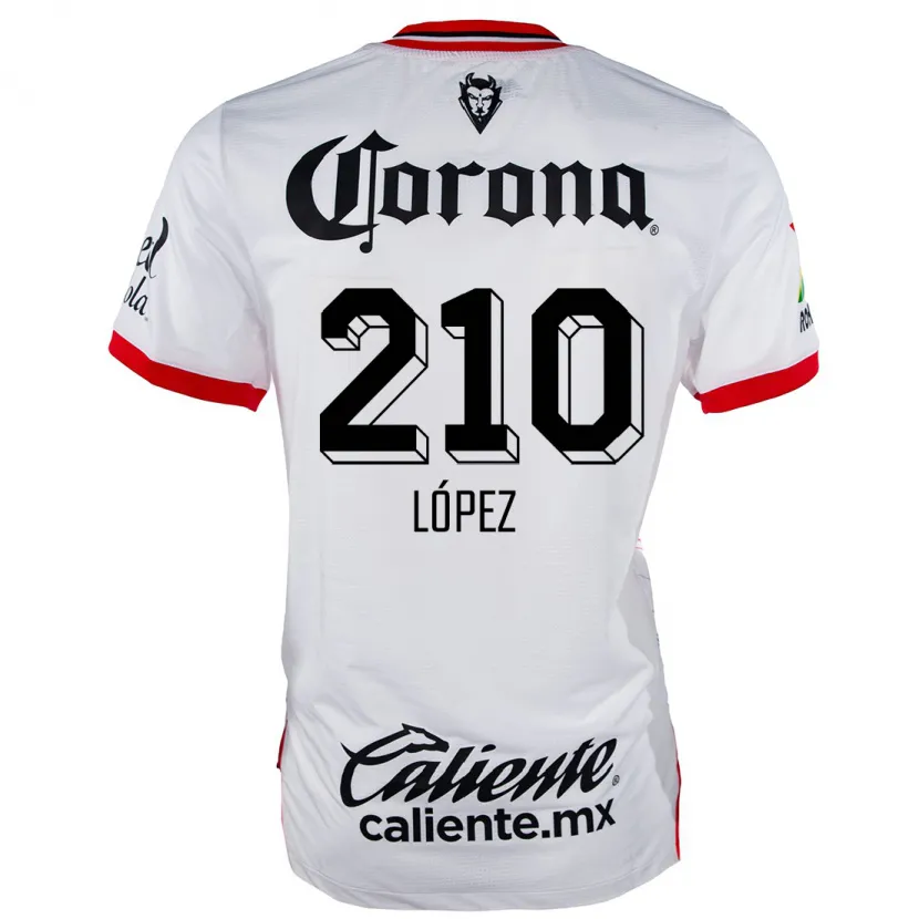 Danxen Damen Juan López #210 Weiß Rot Auswärtstrikot Trikot 2024/25 T-Shirt